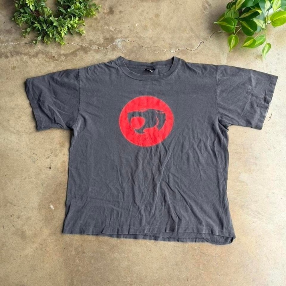 Vintage 90s changes Thundercats faded black cotton tee size XL Boxy